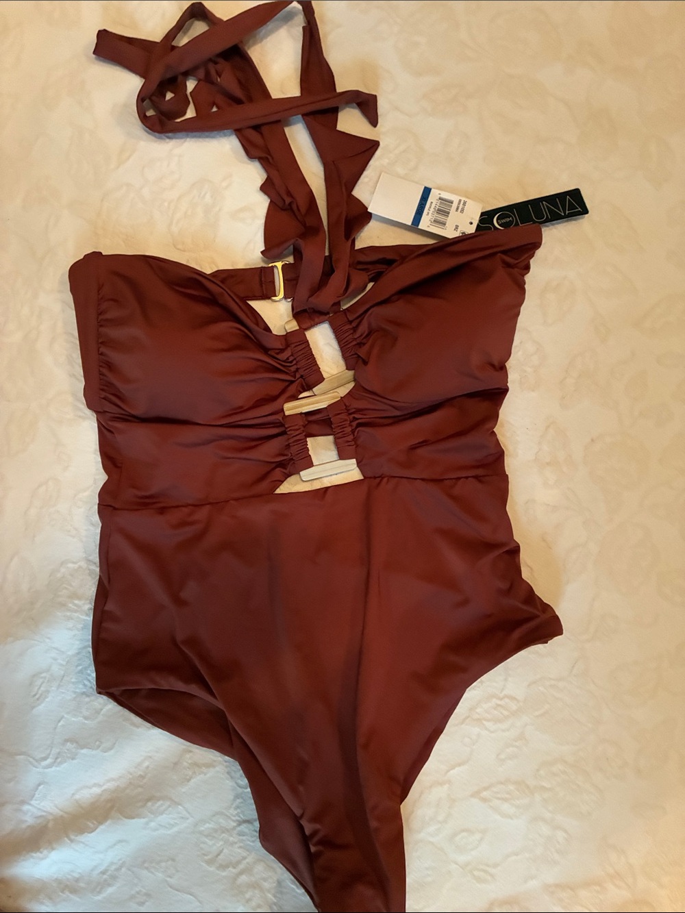 Soluna Women’s One-Piece Swimsuit - Deep Rust